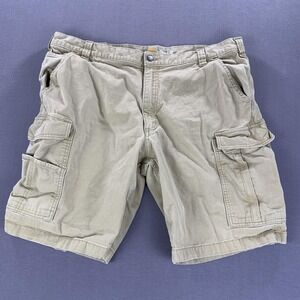 Carhartt Cargo Shorts Mens 42 Tan Relaxed Canvas Utility Work Pockets Gorpcore